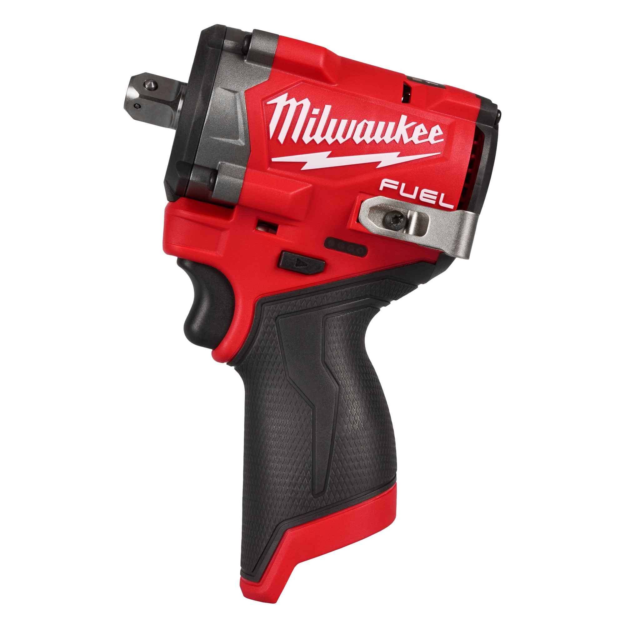 Milwaukee, M12 FUEL Stubby 1/2in. Impact Wrench w/ Pin Detent, Drive Size 1/2 in, Volts 12 Model# 2563P-20